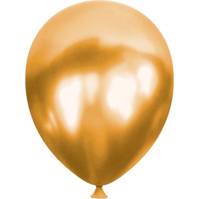 Metalik Altın Balon - 5 Adet
