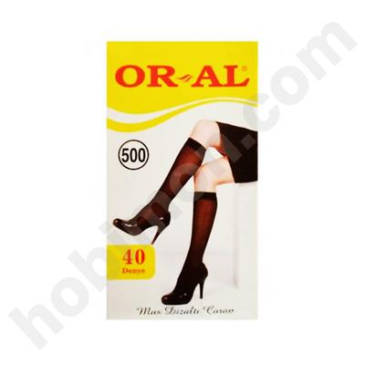 500 No Oral Mus Dizaltı Çorap (Sarı Kutu)- Siyah