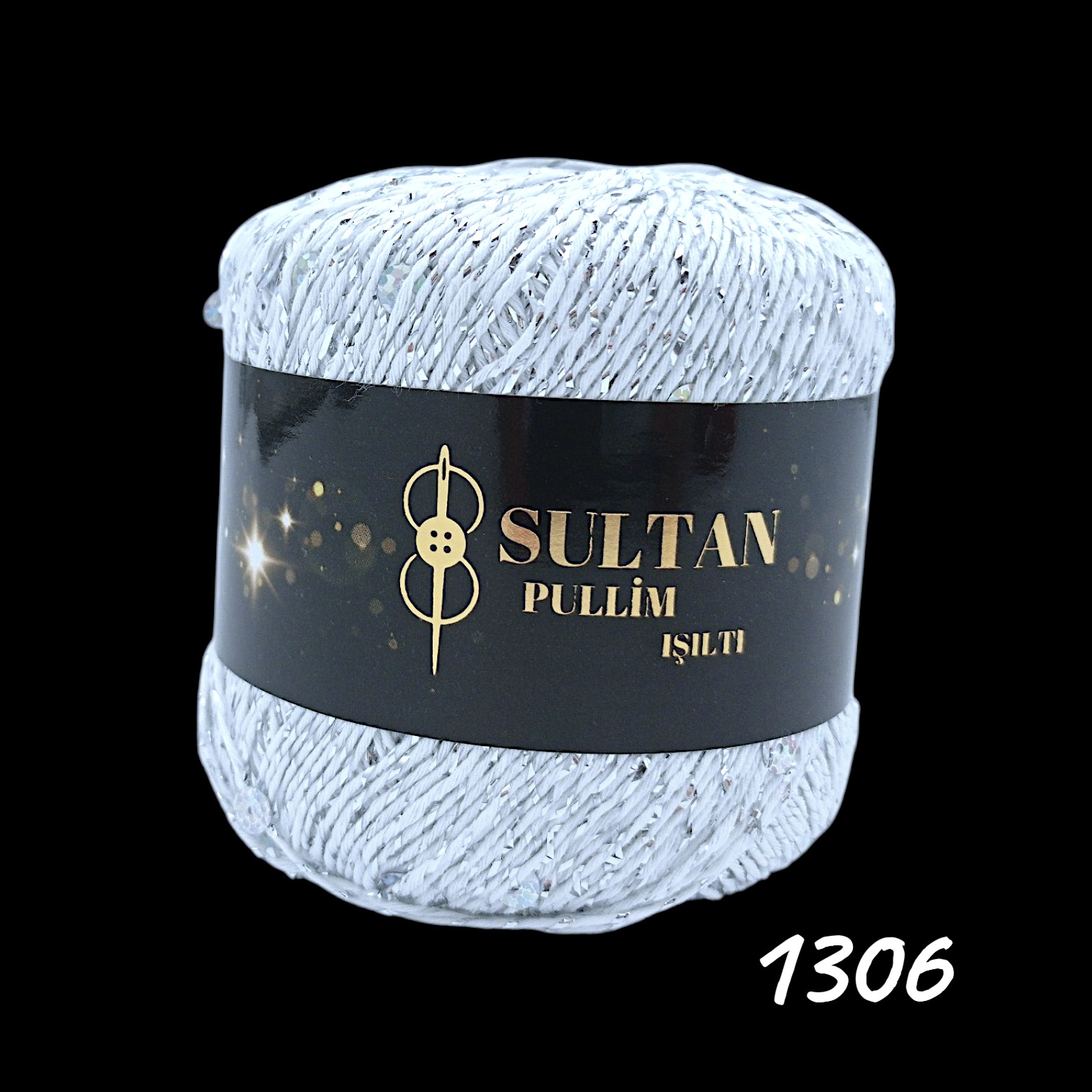 1306 - Beyaz / Gümüş Simli