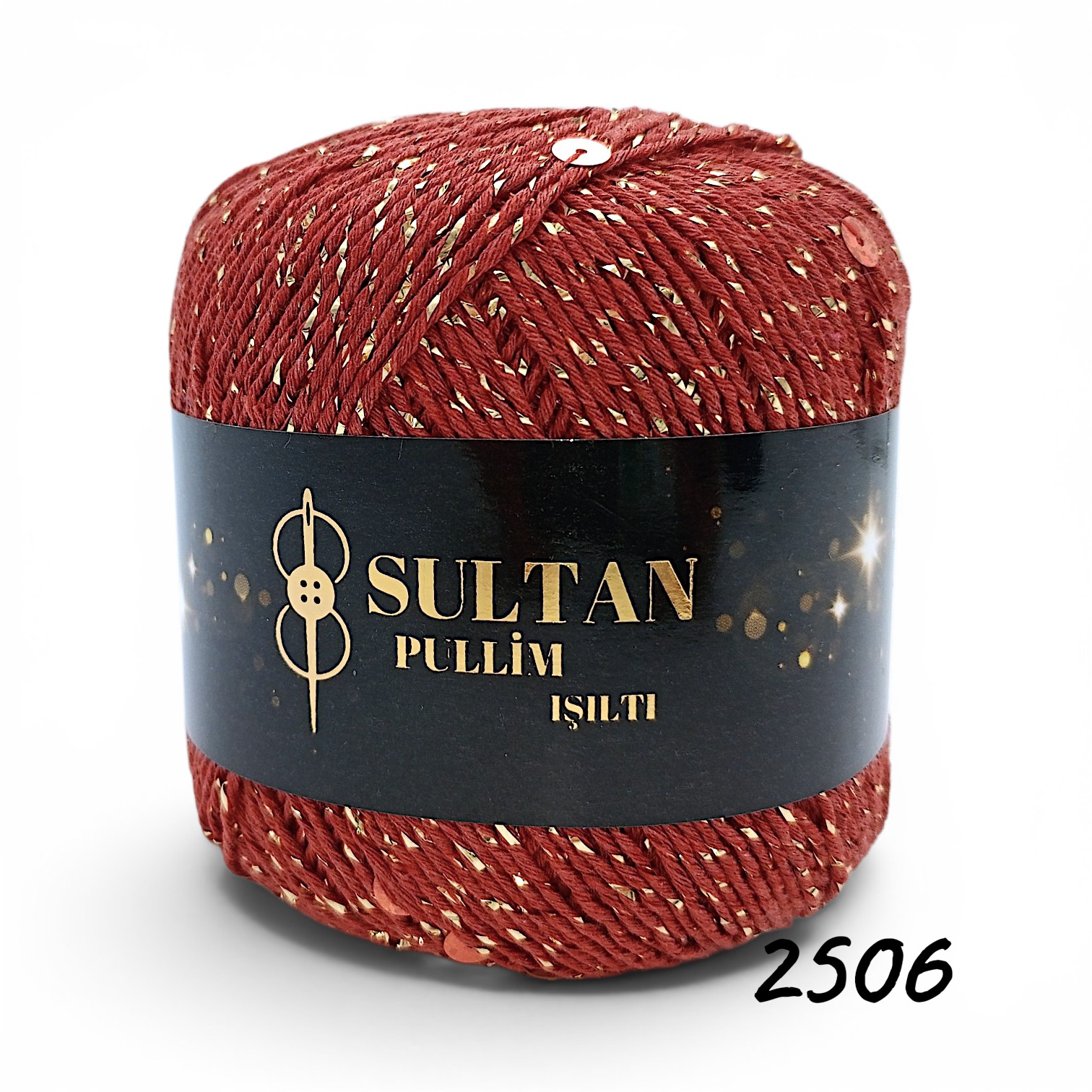 2506 - Kahverengi / Gold Simli