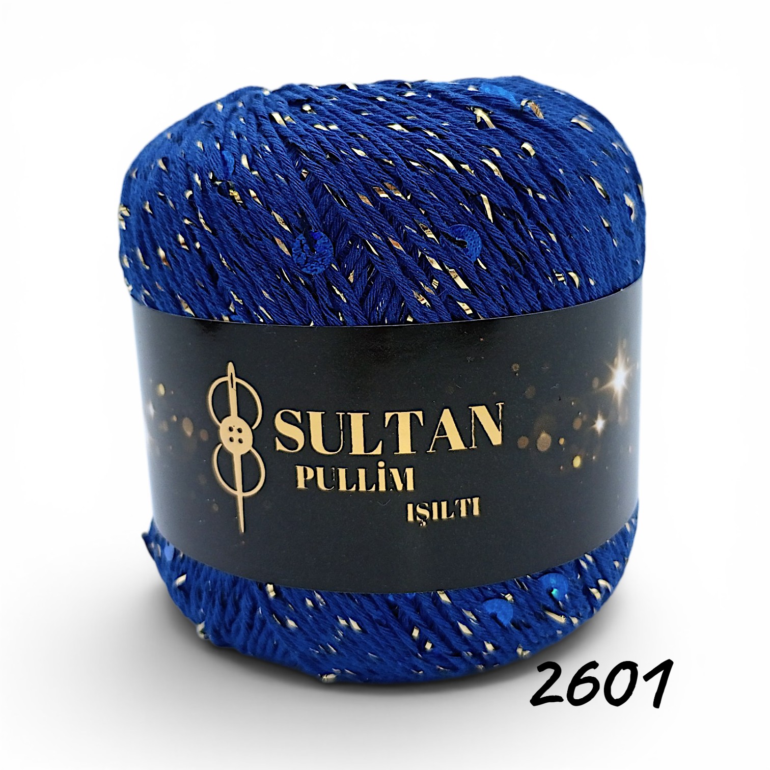 2601 - Saks Mavi / Gold Simli