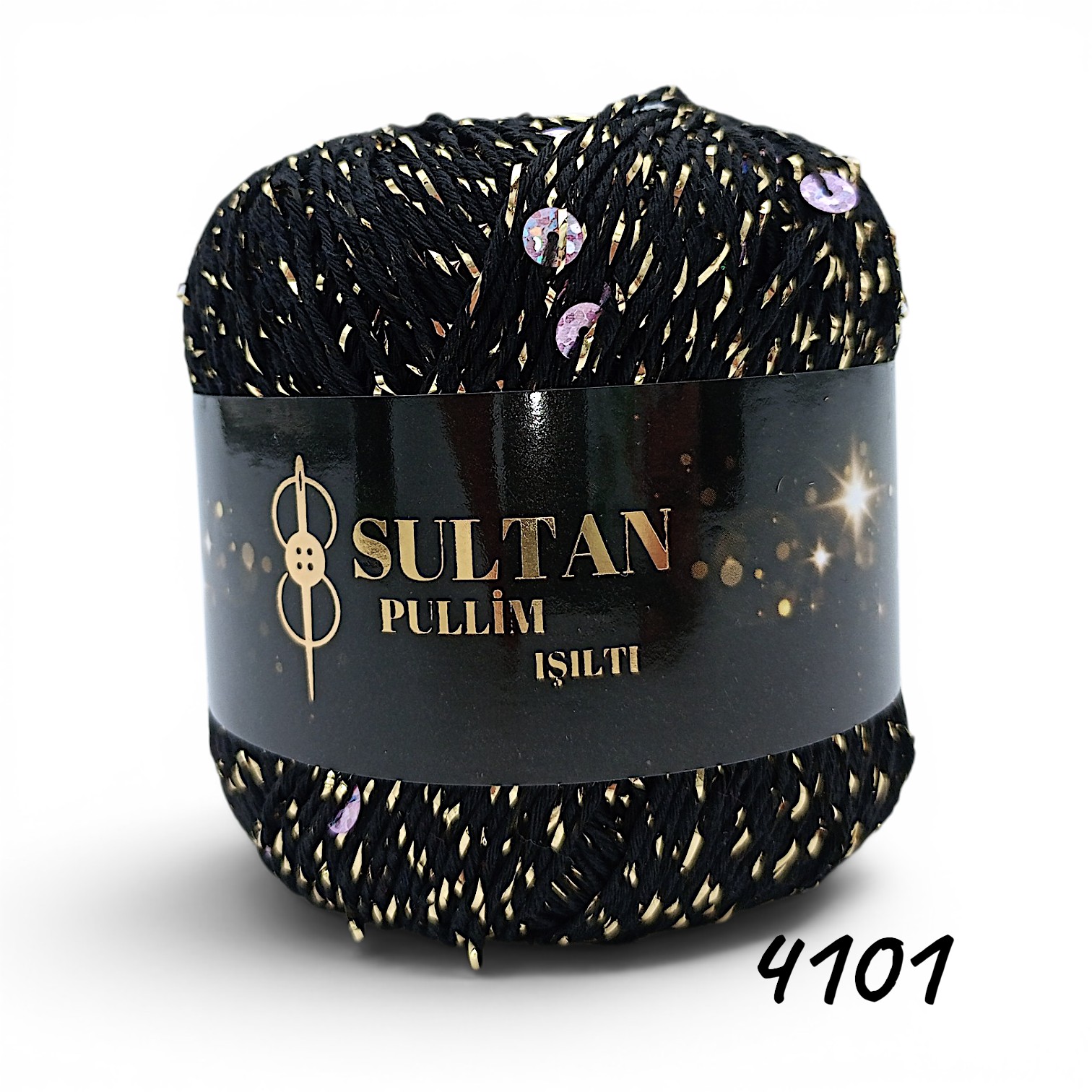 4101 - Siyah / Gold Simli