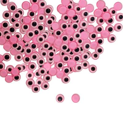 50 Adet Yapıştırma Nazar Boncuğu - Şeffaf Pembe