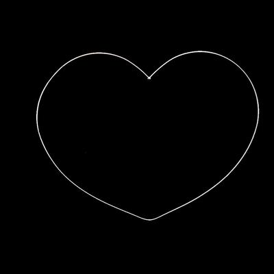 Metal Düş Kapanı Kalp - 25cm x 39cm