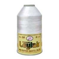 50 No BEYAZ Leylak Polyester Dantel İpliği - 350 gr. 6 Kat