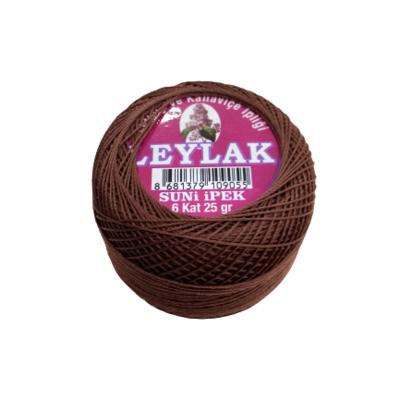 0080 - 6 Kat Leylak Suni İpek Etamin İpi - 25 gr.