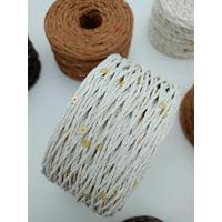 01 No Beyaz Pullu Sarılmış Kağıt ip - 1 Adet - 230-250 gr / 250 mt. 