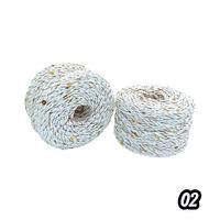 02 No Ebruli Beyaz Pullu Sarılmış Kağıt ip - 1 Adet - 230-250 gr / 250 mt. 