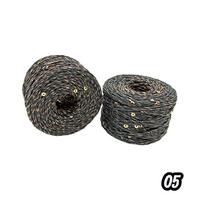 05 No Ebruli Siyah Pullu Sarılmış Kağıt ip - 1 Adet - 230-250 gr / 250 mt. 