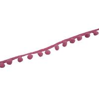 1 Metre Ponpon Şerit - Metrelik Ponpon - Gül Kurusu