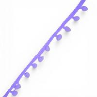 1 Metre Ponpon Şerit - Metrelik Ponpon - Lila