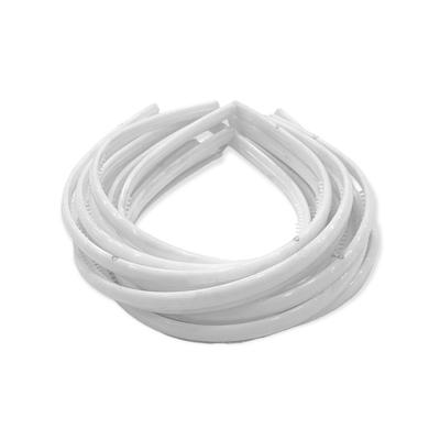 10 Adet - İçi Taraklı Plastik Taç 9 mm - Beyaz