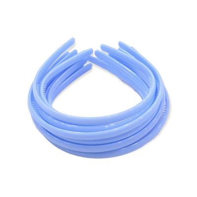 10 Adet - İçi Taraklı Plastik Taç 9 mm - Mavi