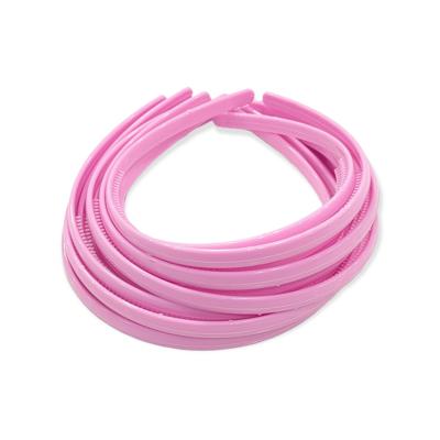 10 Adet - İçi Taraklı Plastik Taç 9 mm - Pembe
