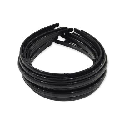 10 Adet - İçi Taraklı Plastik Taç 9 mm - Siyah