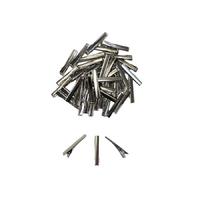 100 Adet 45 mm (4.5 cm) Timsah Toka Aparatı - Pens Toka - Gümüş 