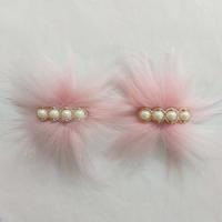 105 No Pudra  Dört İncili Patik Süsü Çifti