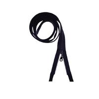 125 cm Kalın Fermuar Ferace Fermuarı - Siyah