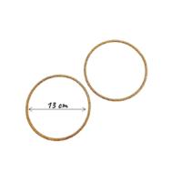 13 cm AJDA Gold Metal Halka ÇİFTİ