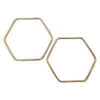 13 cm Altıgen Model Metal Çanta Sapı ÇİFTİ - GOLD