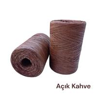 15 No - 1 Adet - YERLİ RAFYA 220-250 gr. / 400mt. -Açık Kahve 