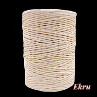 15 No 180-220 gr. İthal Sarılmış Kağıt İp - Ekru
