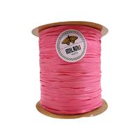 16 No - 1 Adet - Milano Yumuşak Dokulu Rafya (Yıkanabilir Rafya) (100 gr./250 mt.) - Gül Pembe
