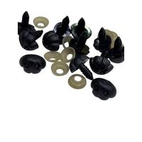 18 mm Vidalı Burun-Köpek-Ayı Burnu-Siyah (1 adet)