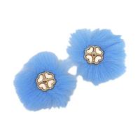 186 No Mavi Yonca Patik Süsü Çifti