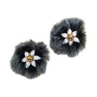 187 No Siyah Kıçıllı Badem Patik Süsü Çifti