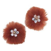 189 No Kiremit Kristal Patik Süsü Çifti