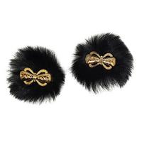 194 No Siyah Papyon Patik Süsü Çifti