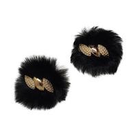 195 No Siyah Badem Patik Süsü Çifti