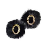 197 No Siyah Madalyon Patik Süsü Çifti