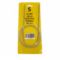 Sultan 100 cm Misinalı Şiş - 2.5 mm Örgü Şişi