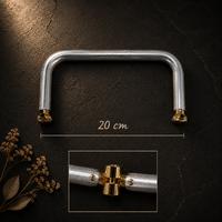 20 cm Kademeli Metal Cüzdan ve Çanta Bursu - Gizli Burs / Gold Uçlu