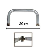 20 cm Kademeli Metal Cüzdan ve Çanta Bursu - Gizli Burs / Gümüş Uçlu