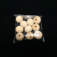 20 mm Ahşap Boncuk - 10 Adet