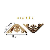21 No Gold Çanta Köşe Aparatı Çifti - 3.5x5cm