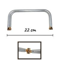 22 cm Kademeli Metal Cüzdan ve Çanta Bursu - Gizli Burs / Gold Uçlu