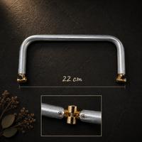 22 cm Kademeli Metal Cüzdan ve Çanta Bursu - Gizli Burs / Gold Uçlu
