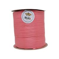 22 No - 1 Adet - Milano Yumuşak Dokulu Rafya (Yıkanabilir Rafya) (100 gr./250 mt.) - Pembe