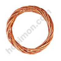 25 cm Ahşap (Bambu) Hasır Örgü Kapı Süsü - Cilalı Ahşap ( Açık Kahve)