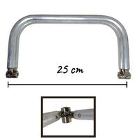 25 cm Kademeli Metal Cüzdan ve Çanta Bursu - Gizli Burs / Gümüş Uçlu
