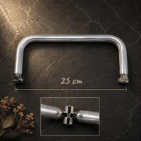 25 cm Kademeli Metal Cüzdan ve Çanta Bursu - Gizli Burs / Gümüş Uçlu