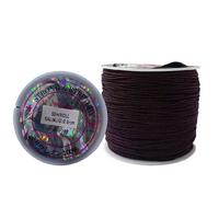 25 No Emzik Zinciri İpi (paraşüt ipi - bileklik örme ipi)  Kalınlık 0.8mm 45-50 Metre - Koyu Kahve