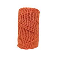 250 gr. Cotton (Pamuk) Makrome - İNDİRİMLİ 100mt 2mm /  0023 Turuncu