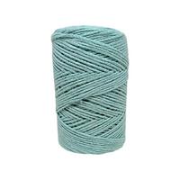 250 gr. Cotton (Pamuk) Makrome - İNDİRİMLİ 100mt 2mm / 0014 Mint