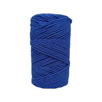 250 gr. Cotton (Pamuk) Makrome - İNDİRİMLİ 100mt 2mm / 0016 Saks Mavi