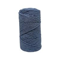 250 gr. Cotton (Pamuk) Makrome - İNDİRİMLİ 100mt 2mm / 0018 İndigo Mavi